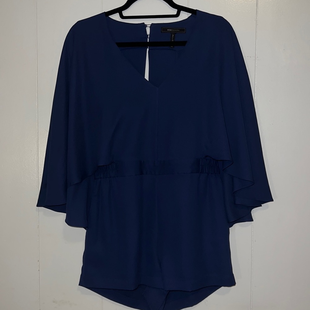 BCBG Navy Romper